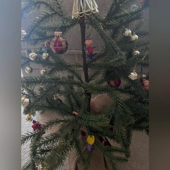 Peanuts Charlie Brown Table Top Christmas Tree Mini Characters Ornaments Snoopy - Picture 2 of 10